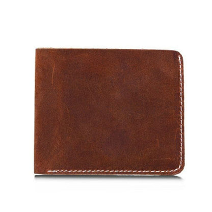 Men's Leather Wallet Male Money Card Clamps Pouch Bag Purse Cash Clip Billfold