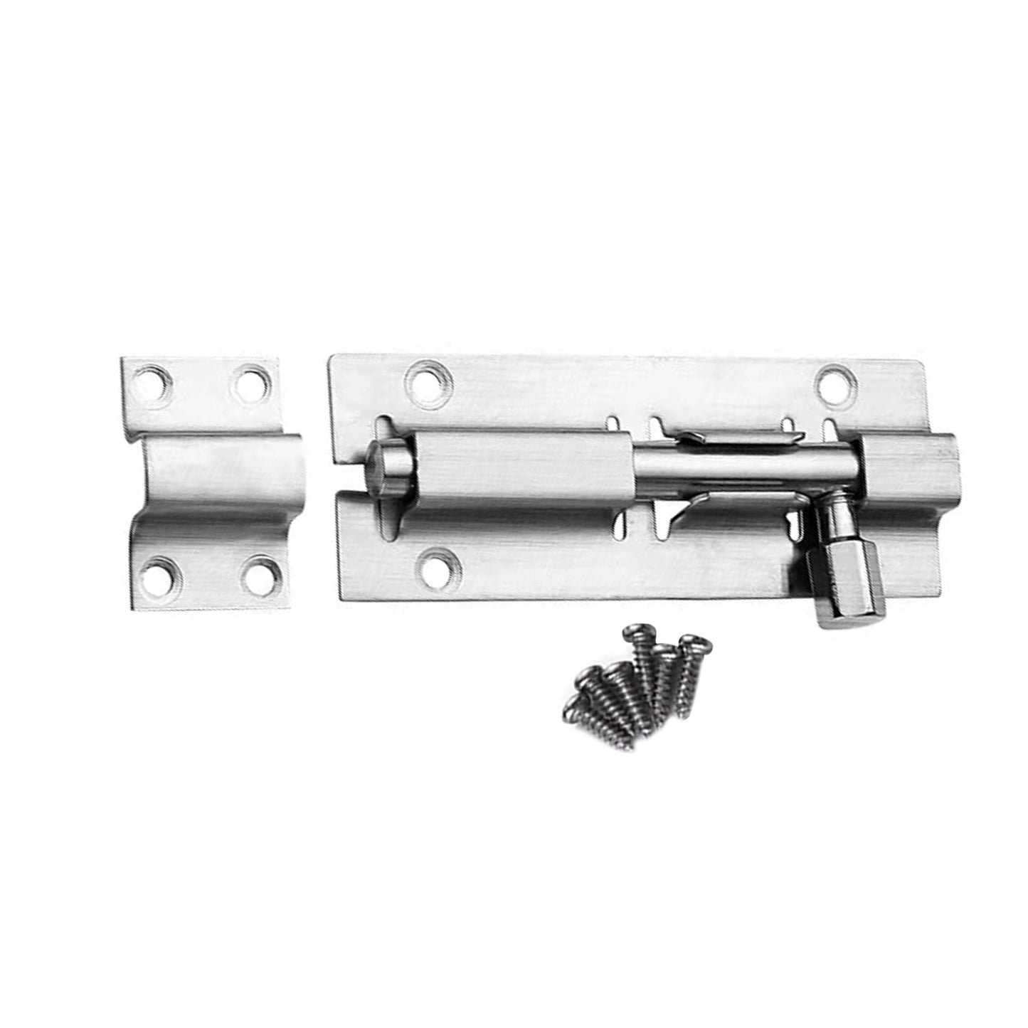 2/3/4/5" Stainless Door Latch Sliding Bolt Latch Hasp Staple Gate Safety Lock