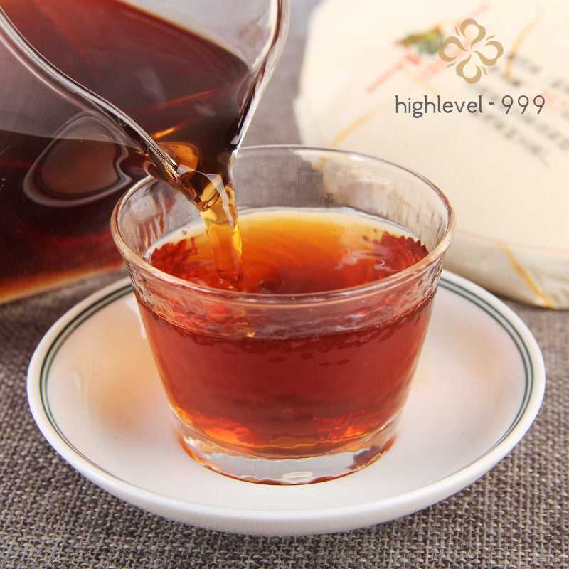 357g Ripe Pu'er Tea Menghai Seven Son CakeYunnan Tea Cake Bulk