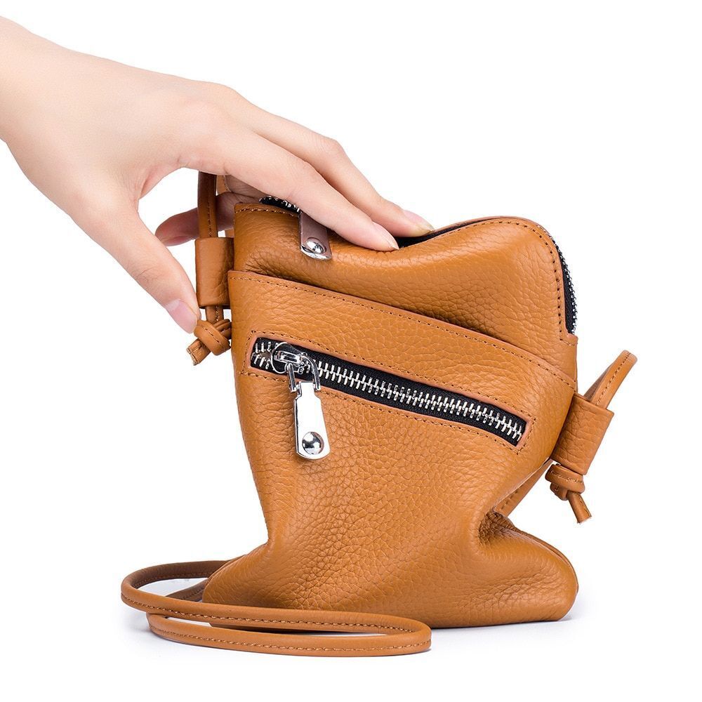 Genuine Leather Shoulder Crossbody Bags Small Handbag Crossbody Purse Polyester