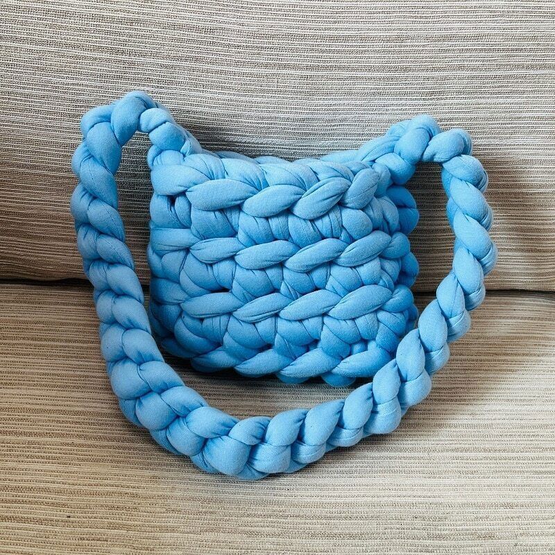 Shoulder Handbag Women Handmade Crochet Bags Girls Rope Crossbody Bags