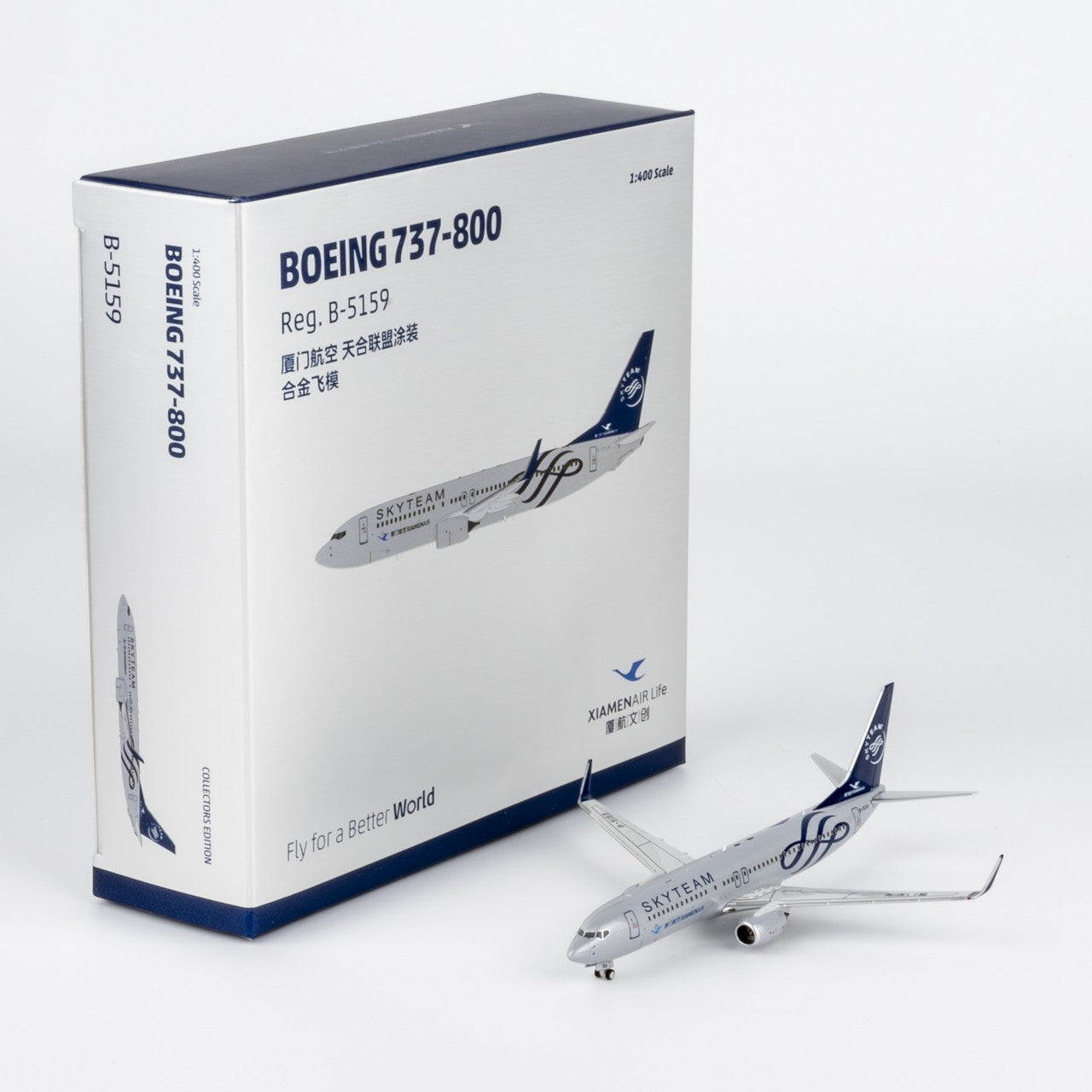1:400 NGmodels XiamenAir B737-800 B-5159 Passenger Airplane Diecast Plane Model