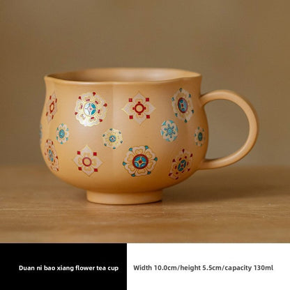 130ml Duan Clay Handmade Master Cup Coffee Cup Breakfast Milk Cup Kungfu Teaware