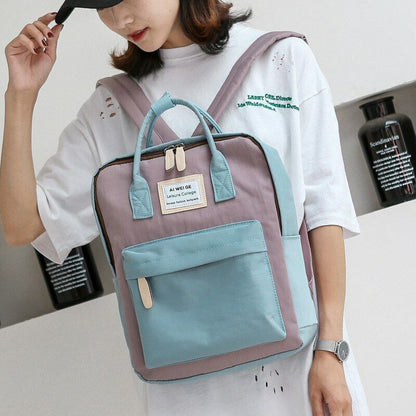 Female Handbag Travel Campus Women Backpack Canvas Female Girls School Backpack