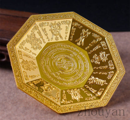 TIBETAN BUDDHIST ALTAR MUST! FIRE & SMOKE POWDER OFFERING MANDALA PLATE BOWL =