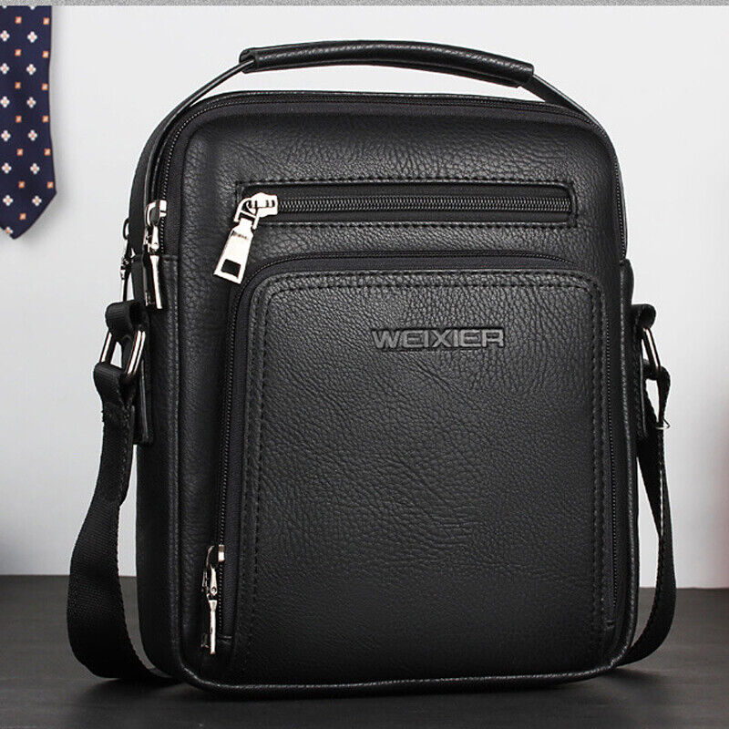 Men's Business Leather Shoulder/Messenger Bag 8" Handbag bag Outdoor Sport Bag