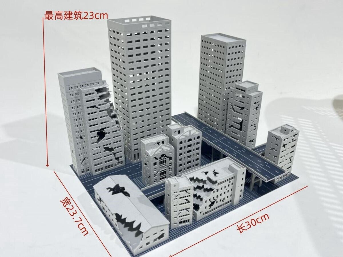 1/300 Building Model City Street House Scene Display Model