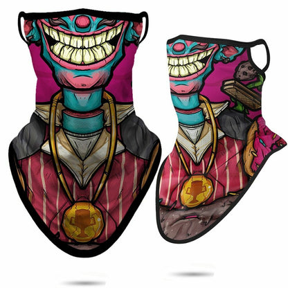 3D Motorcycle Face Masks Triangle Scarf Bandana Headband Neck Gaiter Windproof