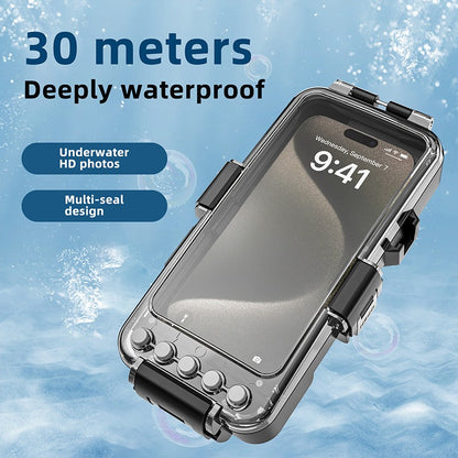 98.5FT Waterproof Bluetooth Dive Case for Samsung and iPhone Deep Sea Shooting
