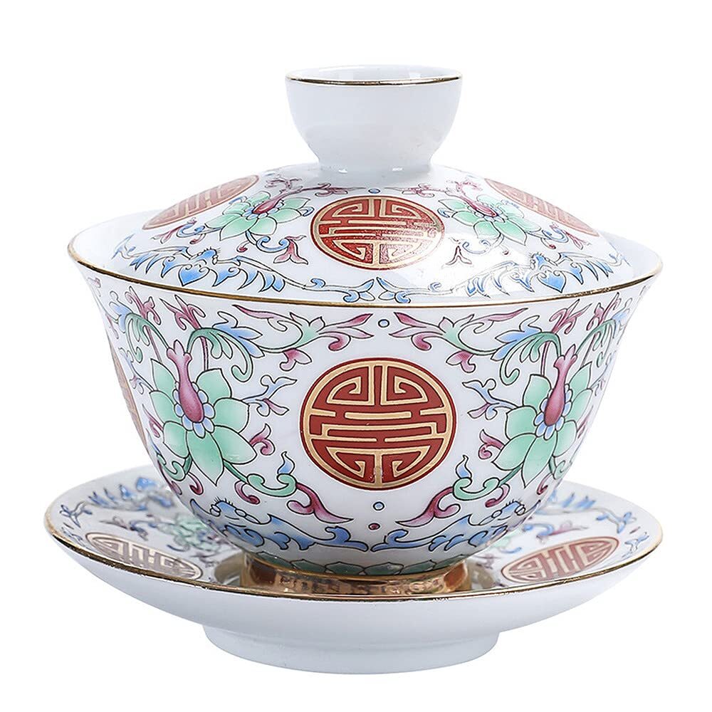 150ml Chinese Retro Gaiwan Bowl Tea Cup Kung Fu Tea Set Tea