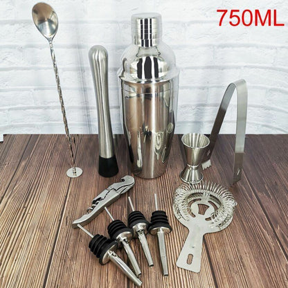 550/750ml Cocktail Shakers 11Pcs/Set Bartender Kit Stainless Steel Mixer Muddler