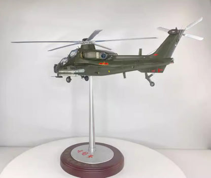 1:24 62CM China Z-10 Armed Helicopter Airplane Diecast Military Aircraft Model