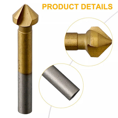 6* Durable 90 Degree HSS Chamfer Cutter Bit Chamfering Countersink Drill Parts