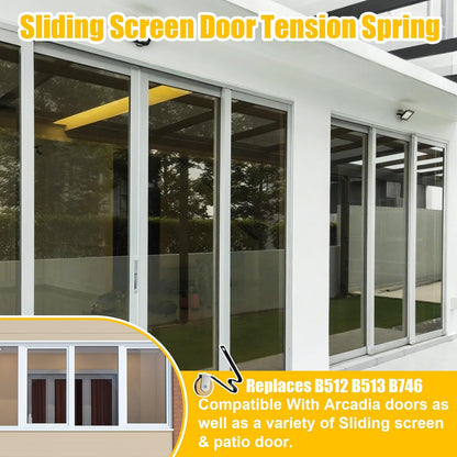 4 Pack Sliding Screen Door Rollers for Academy Doors, Smooth & Quiet, 1" Concave