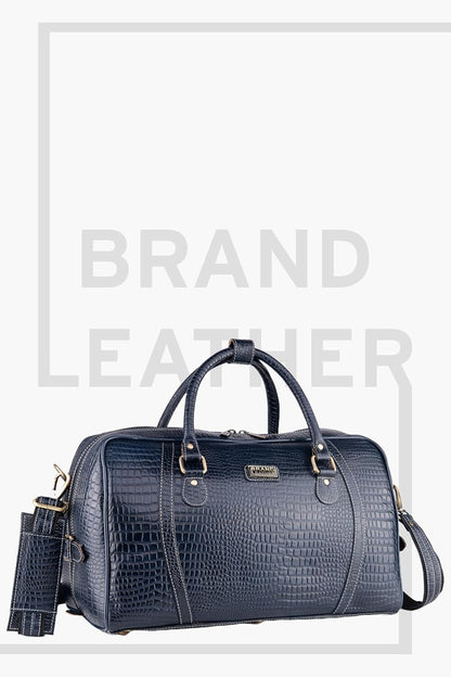 Genuine Leather Travel Duffel Bag Weekend Luggage Leather Duffle Bag