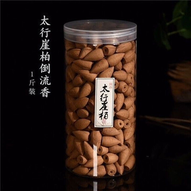 Natural Incense Burner Cones Backflow Smoke Waterfall Censer Holder Bullet 500g
