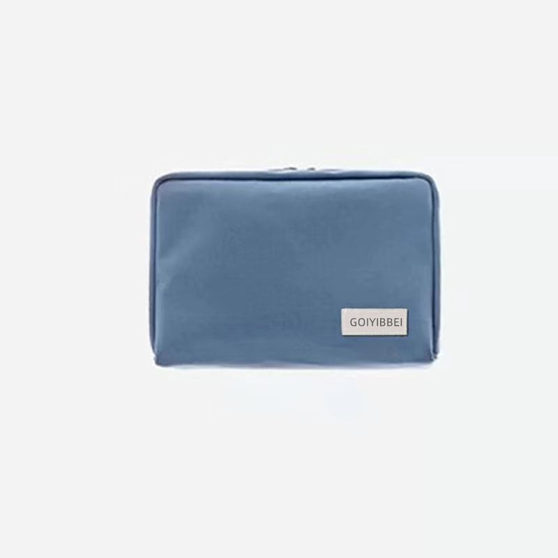 Waterproof Thick Nylon Cloth Storage Cosmetic Bag Charger USB Cable Case Travel