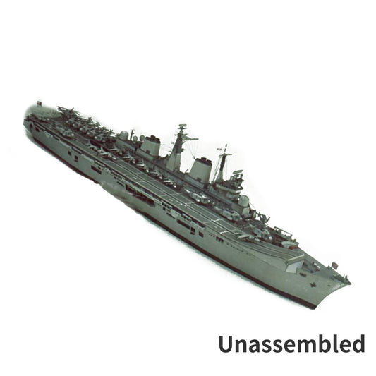 1:400 HMS Invincible (R05) Aircraft Carrier Model 3D Paper Unassembled Kit Toy e