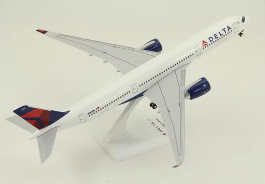 1:200 33CM RISESOON DELTA AIRBUS A350-900 Passenger Airplane ABS Plastic Model