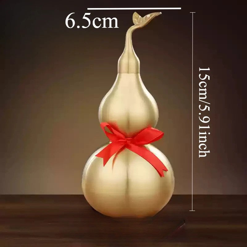1pc Chinese Style Gourd Ornament Feng Shui Decor Entrance Decor Gourd Handicraft