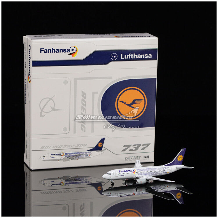 1:400 JC Wings Lufthansa Boeing 737-300 Passenger Plane Diecast Aircraft Model