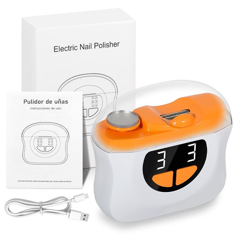2 in1 Usb Rechargeable Nail Trimmerr Automatic Electric Elderly Nail File Cutter
