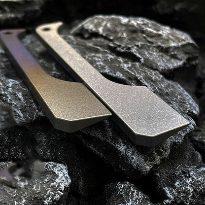 Titanium Crowbar Pry Bar Screwdriver Keychain Pendants EDC Multi-Function Tool