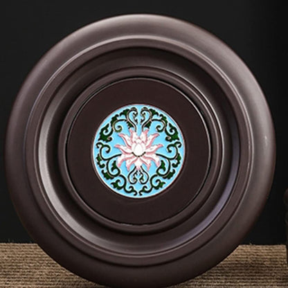 16.3cm Wooden Teapot Mat Kungfu Tea Set Accessories Tea Ceremony Decor Tea Tray