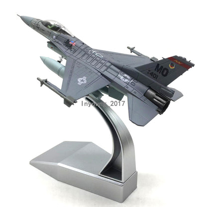 1/100 General Dynamics F16C Fighting Falcon Airplane Model Diecast Plane Model