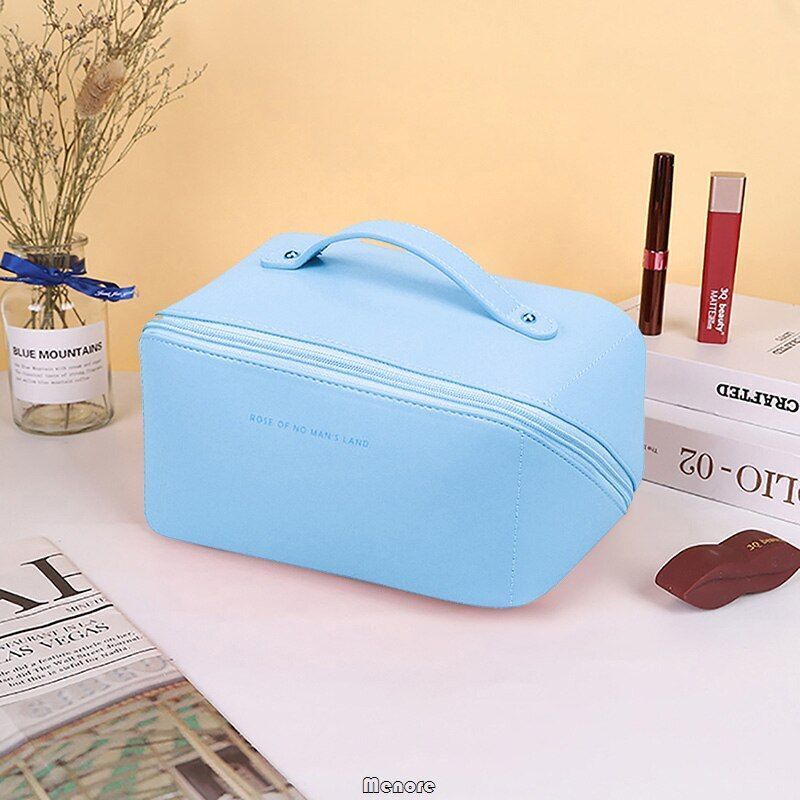 Big Traveling Makeup Bags Synthetic Cosmetic Pouch Toiletry Organizer Waterproof