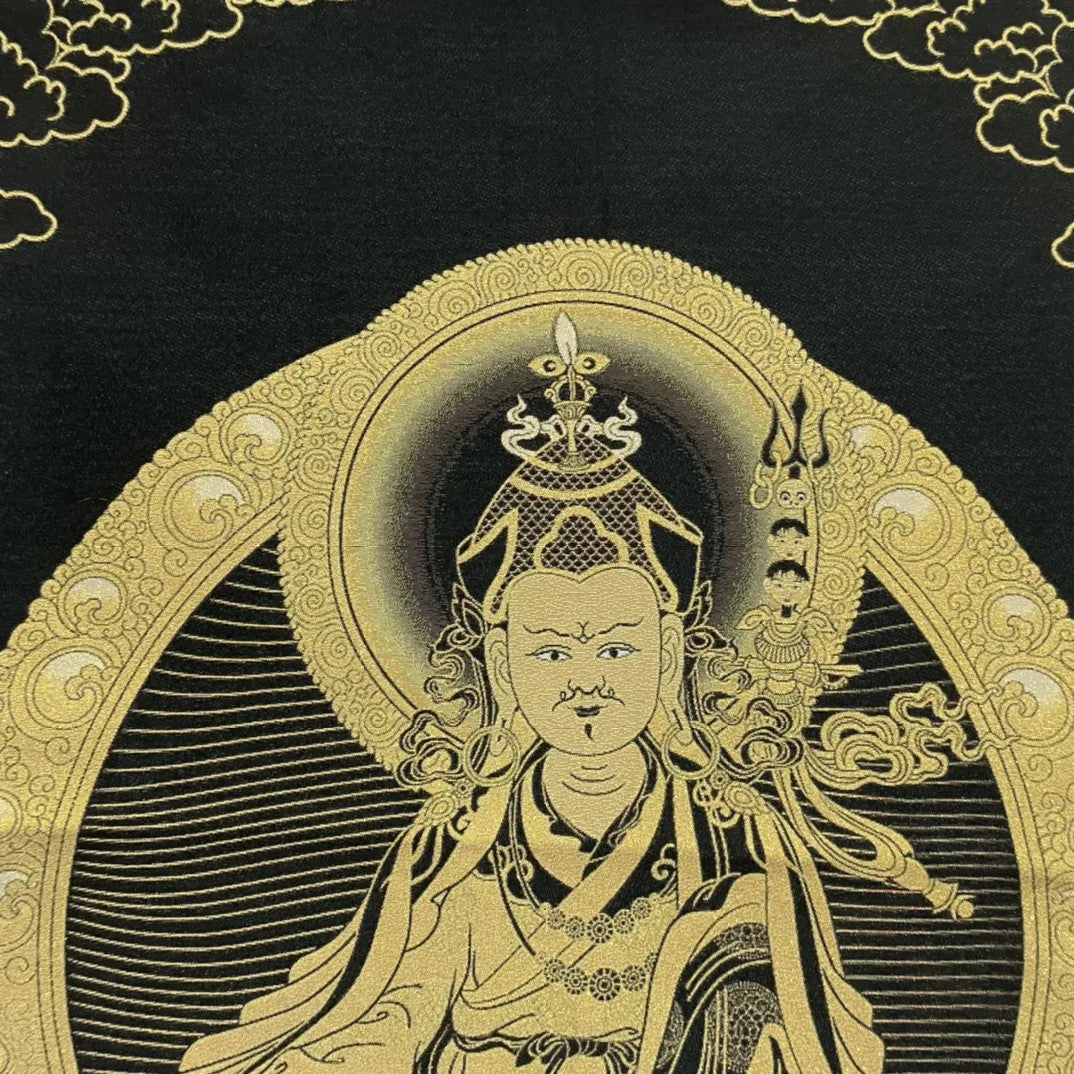 Tibetan Buddhism Embroidery Guru Rinpoche Padmasambhava Thangka hanging screen
