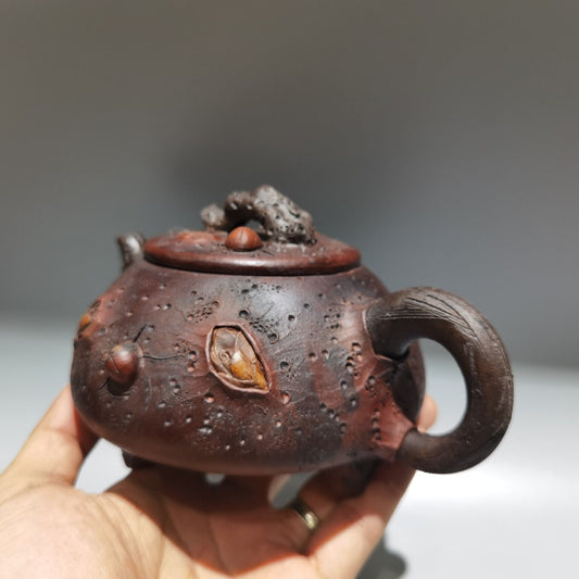 vintage chinese yixing purple clay teapot zisha ceremony teaware collection rare
