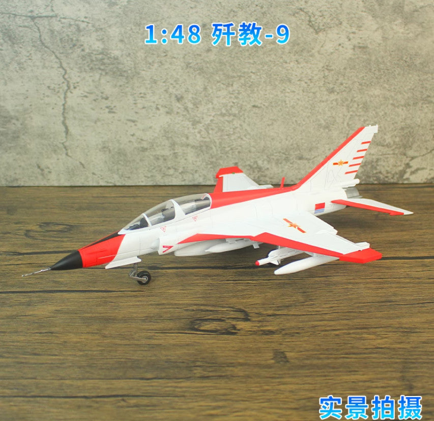 1:48 35CM JL-9 NAVY Fighter Trainer Aircraft Jet Diecast Military Plane Model