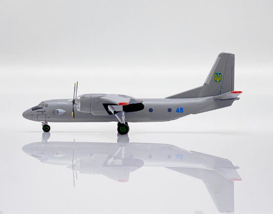 1:400 JC Wings Ukrainian Air Force Antonov An-26 Airplane Diecast Aircraft Model