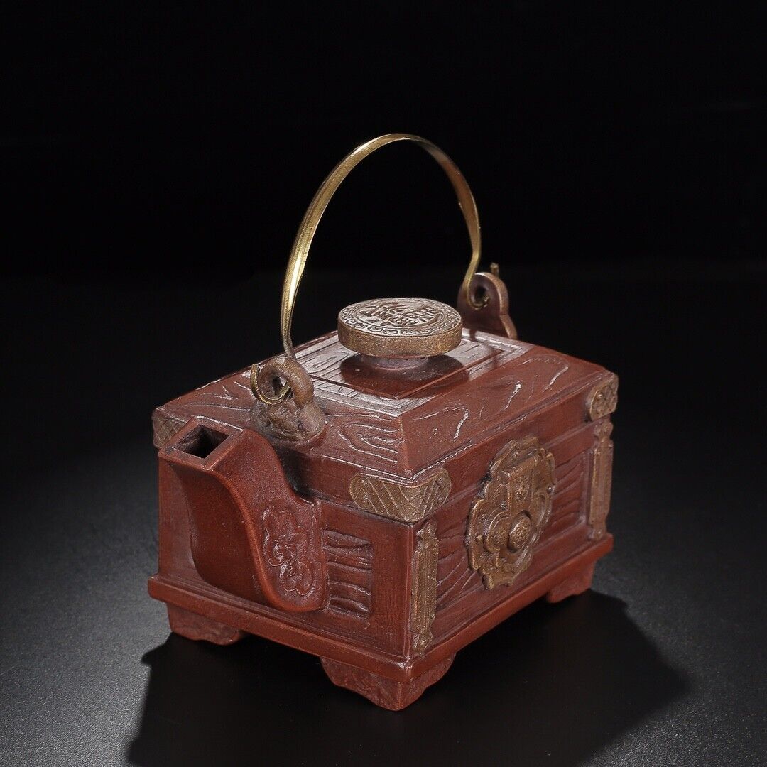 Chinese Yixing Zisha Clay Handmade Exquisite Teapot（百宝箱 底款：大明万历三十八年造）