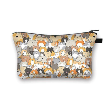 Cosmetic Bag Cartoon Toiletries Purse Small Clutch Makeup Handbag 13*15*21CM 1PC