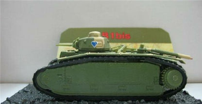 Amer France WWII Char B1 bis 1944 1/72 DIECAST Tank Pre-builded Model