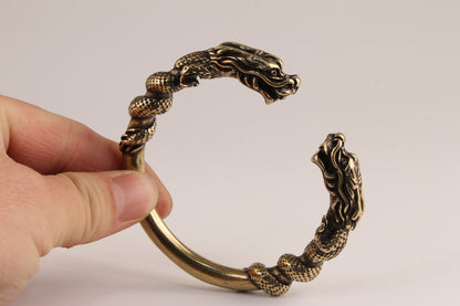 Rare Chinese copper collection dragon bracelet gift