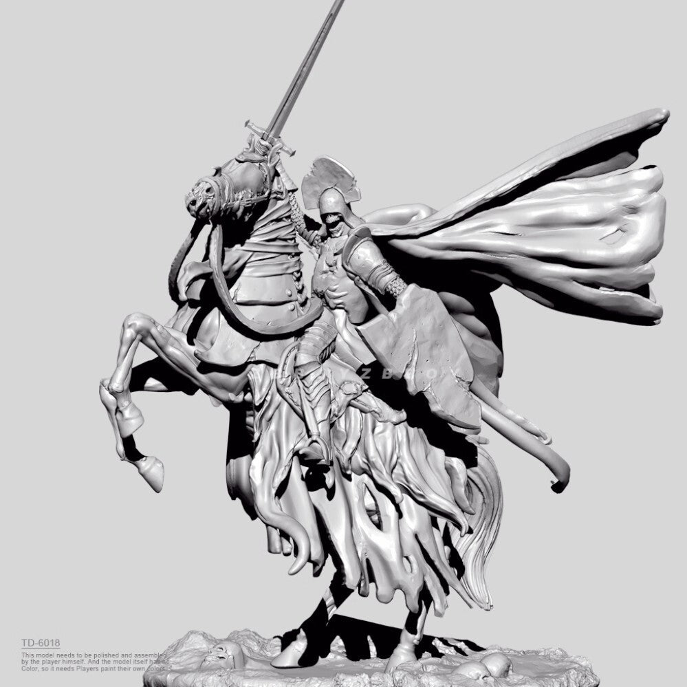 1/35 resin figure model kit Dungeon Demon Ghost Knight 3D Printing Unassembled