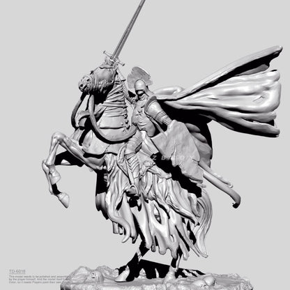 1/35 resin figure model kit Dungeon Demon Ghost Knight 3D Printing Unassembled