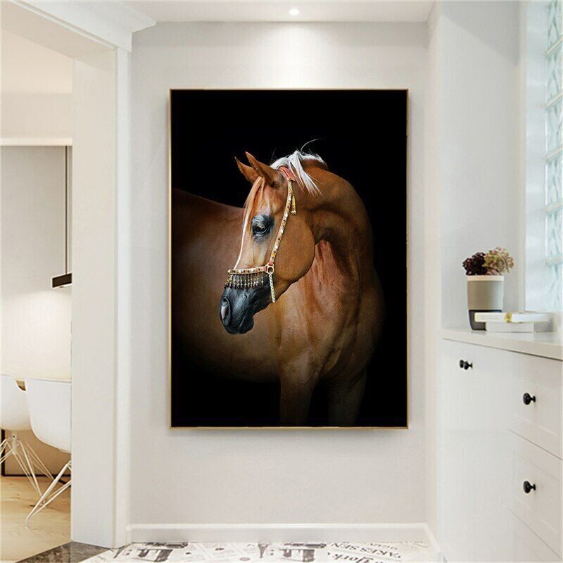 Horse Canvas Painting Animal Wall Art Pictures Home Decor Wall Poster Prints Art