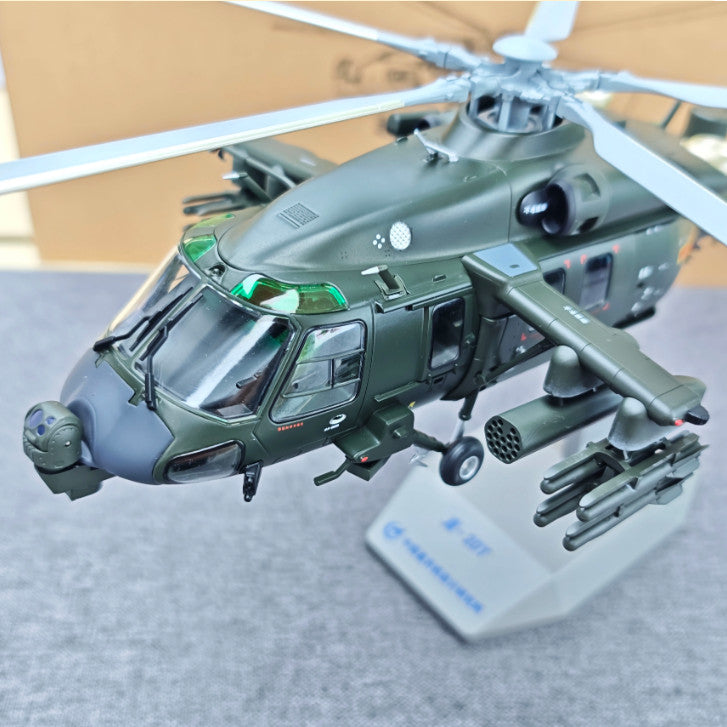1:40 47CM AVIC Z-20T Armed Helicopter Plane Diecast Military Aircraft Model