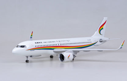 1:80 47CM TIBET AIRLINES AIRBUS A320neo Plane Landing Gear Resin Aircraft Model