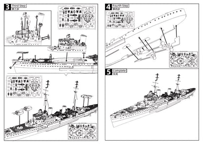 SSMODEL SSC700604S 1/700 Model HMS SOUTHAMPTON Town-class Light Cruiser FULLHULL