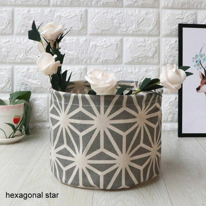 Laundry Basket Small Cartoon Storage Barrel Dirty Clothes Household Folding Bag