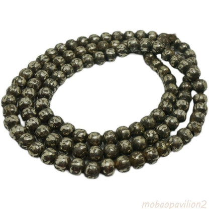 8mm Buddhist Nepalese Handicrafts Pure Handmade White Copper Beads Decoration