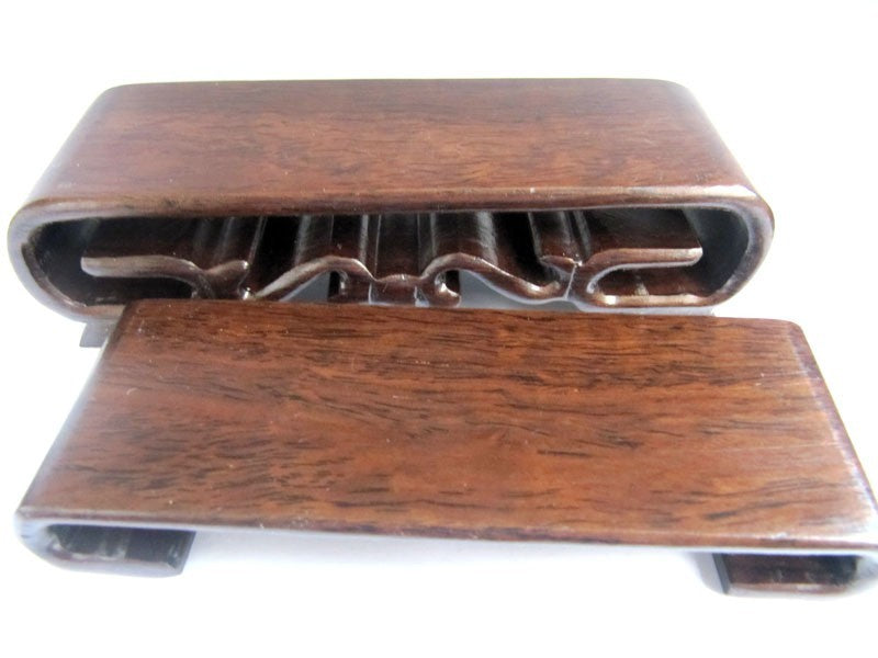 Small Iron Wood Stand for Netsuke or Curios or Bottles Decor