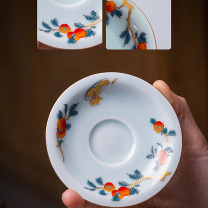 Complete Tea Set Chinese Boutique Porcelain Tea Pot Gaiwan Matching Tea Cup New