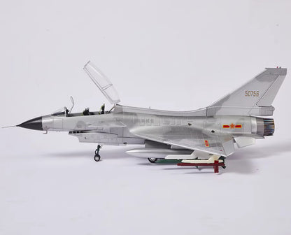 1:22 75CM China J-10 Fighter Airplane Plane Diecast Military Aircraft Model