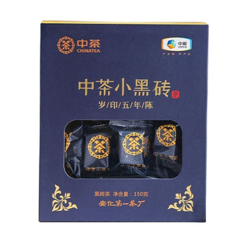 CHINATEA Brand Small Black Brick 5 Years Old Hunan Anhua Dark Tea Brick 150g Box